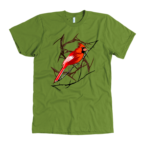 Northern Cardinal Bird American Apparel Mens