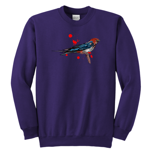 Lesser Striped Swallow Youth Crewneck Sweatshirt