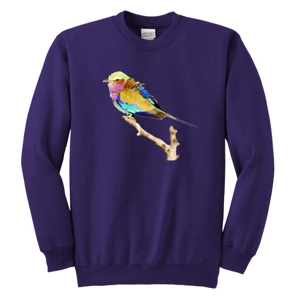 Lilac-breasted Roller Youth Crewneck Sweatshirt