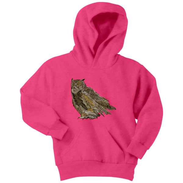Great Horned Owl Youth Hoodie