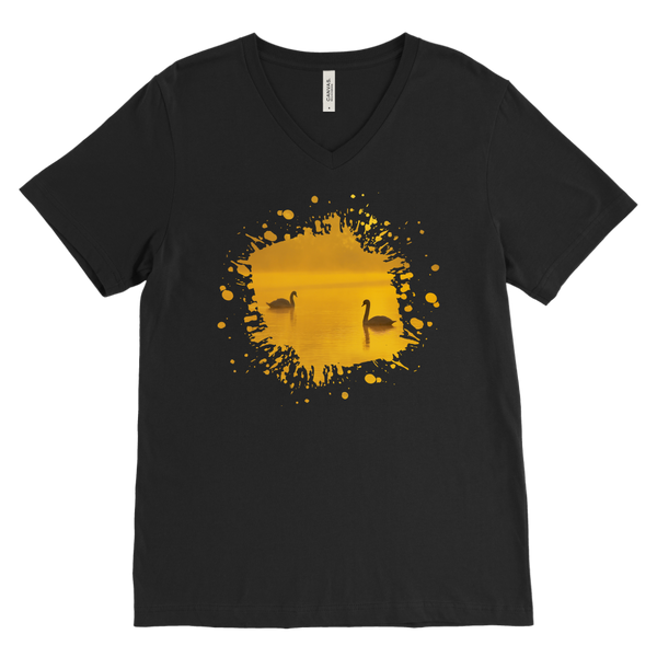 Swan Canvas Mens V-Neck