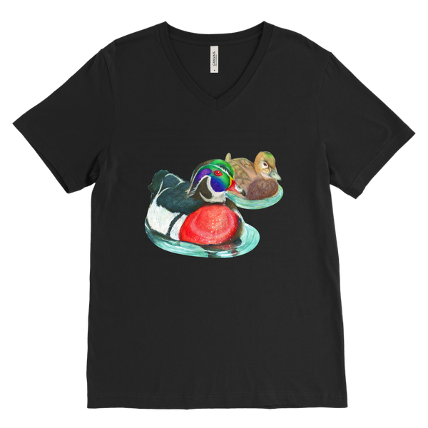 Wood Duck Canvas Mens V-Neck