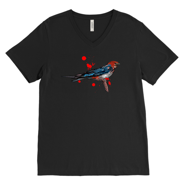 Lesser Striped Swallow Men's V-Neck