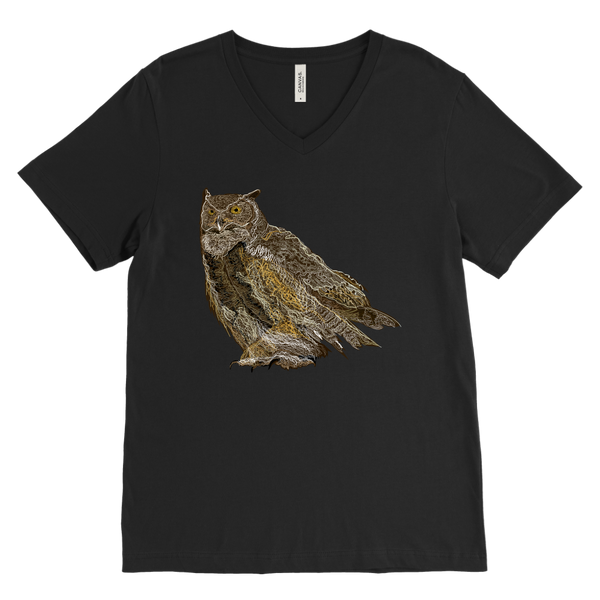 Great Horned Owl Men's V-Neck