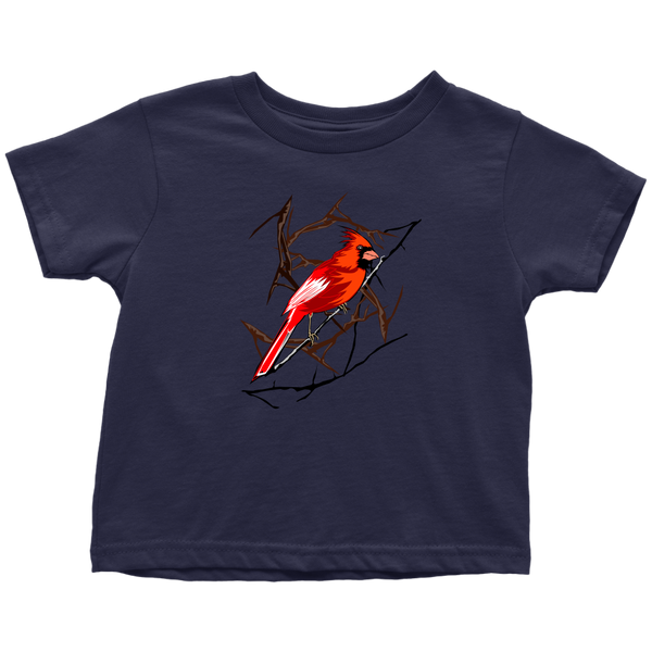 Northern Cardinal Bird Toddler T-Shirt