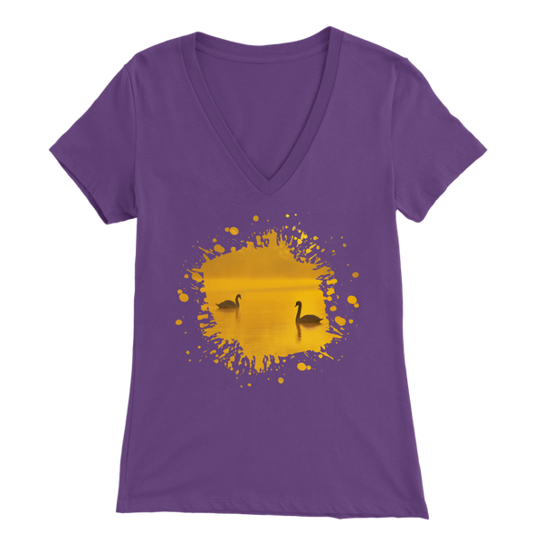 Swan Bella Womens V-Neck