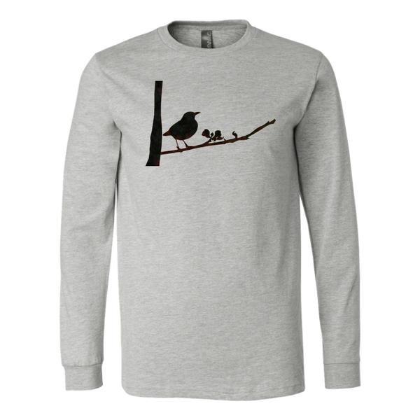 Black Bird Canvas Long Sleeve Shirt