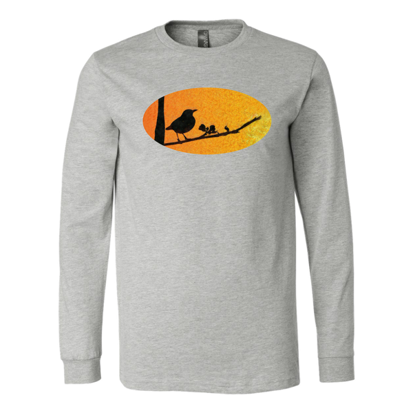 Black Bird Canvas Long Sleeve Shirt
