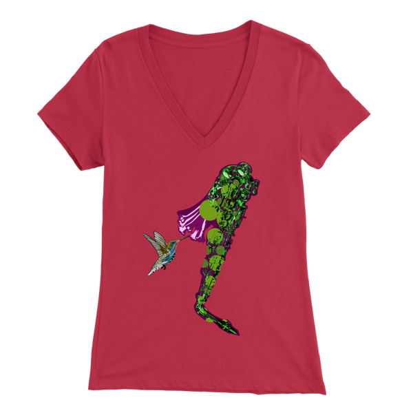 Hummingbird Bella Women's V-Neck