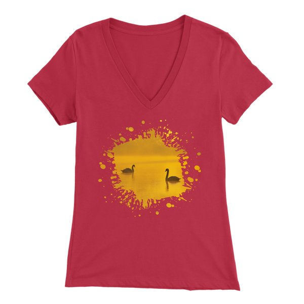 Swan Bella Womens V-Neck