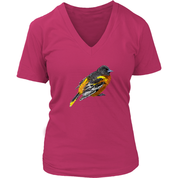 Baltimore Oriole Women's V-Neck