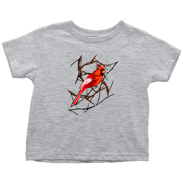 Northern Cardinal Bird Toddler T-Shirt