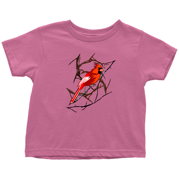 Northern Cardinal Bird Toddler T-Shirt