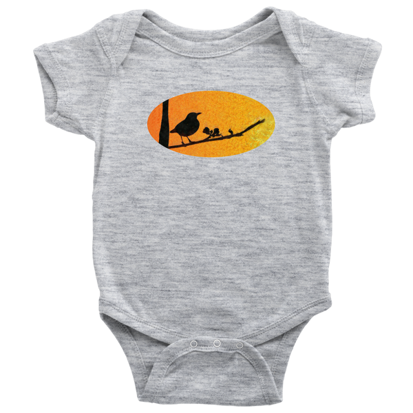 Black Bird Baby Bodysuit