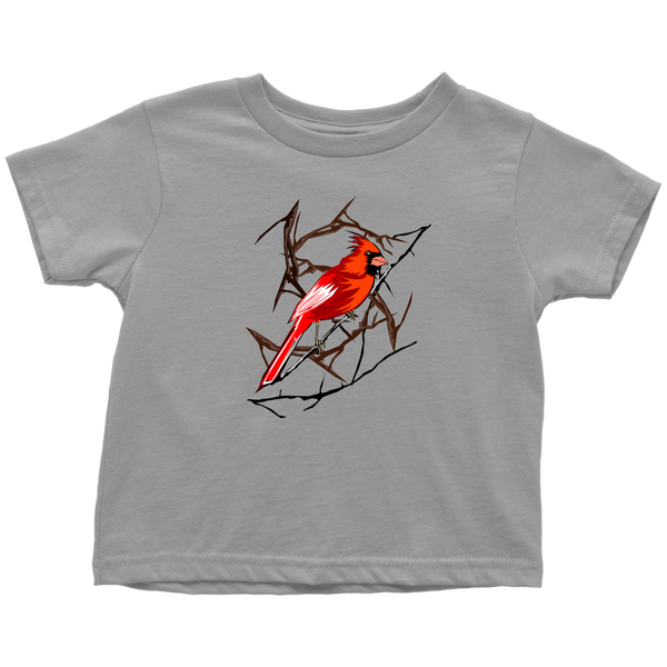 Northern Cardinal Bird Toddler T-Shirt