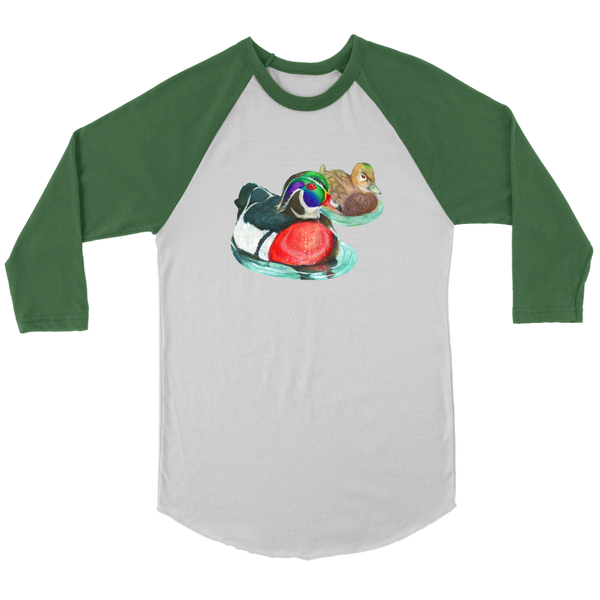 Wood Duck Canvas Unisex 3/4 Raglan