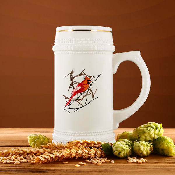 Northern Cardinal Bird Beer Stein