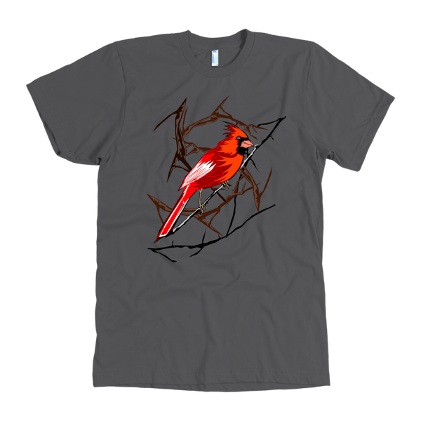 Northern Cardinal Bird American Apparel Mens