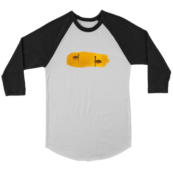 Swan Canvas Unisex 3/4 Raglan