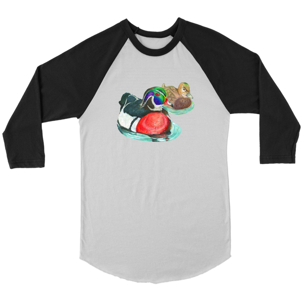 Wood Duck Canvas Unisex 3/4 Raglan
