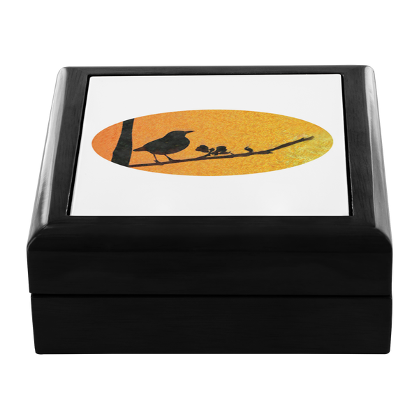 Black Bird Jewelry Box
