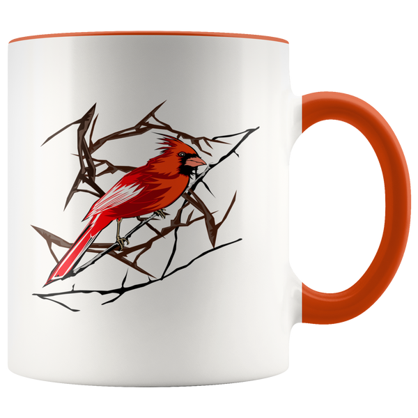 Northern Cardinal Bird Accent Mug