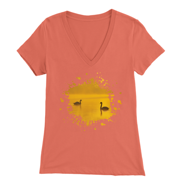 Swan Bella Womens V-Neck