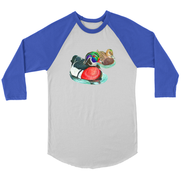 Wood Duck Canvas Unisex 3/4 Raglan