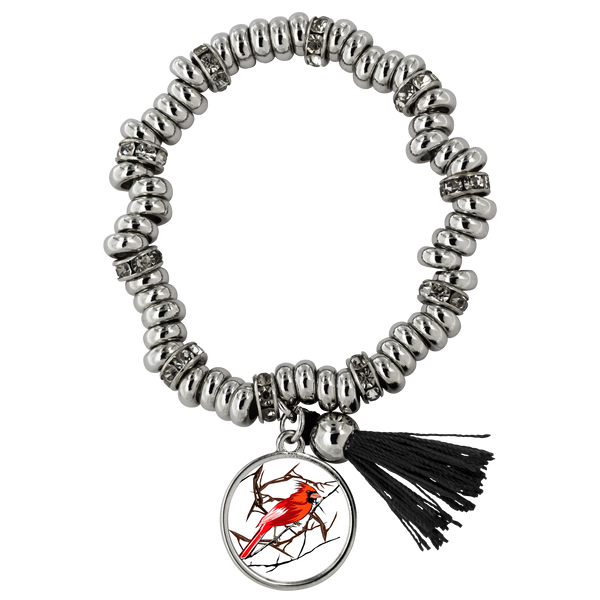 Northern Cardinal Bird Bracelet Piper