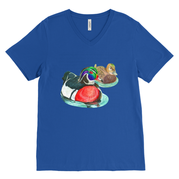 Wood Duck Canvas Mens V-Neck