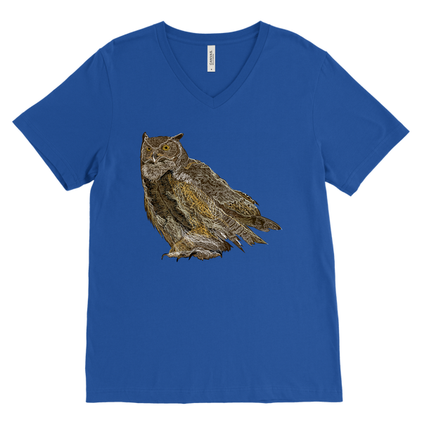 Great Horned Owl Men's V-Neck