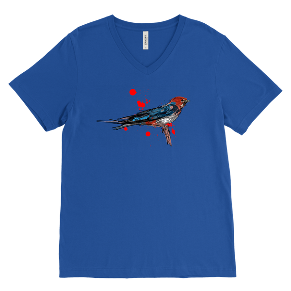 Lesser Striped Swallow Men's V-Neck