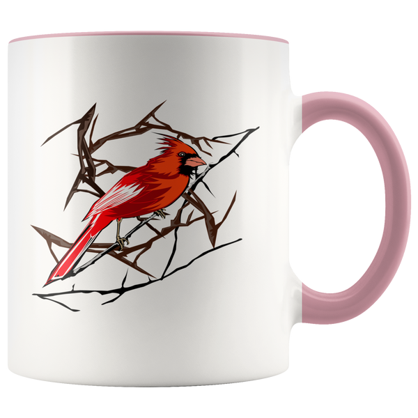 Northern Cardinal Bird Accent Mug