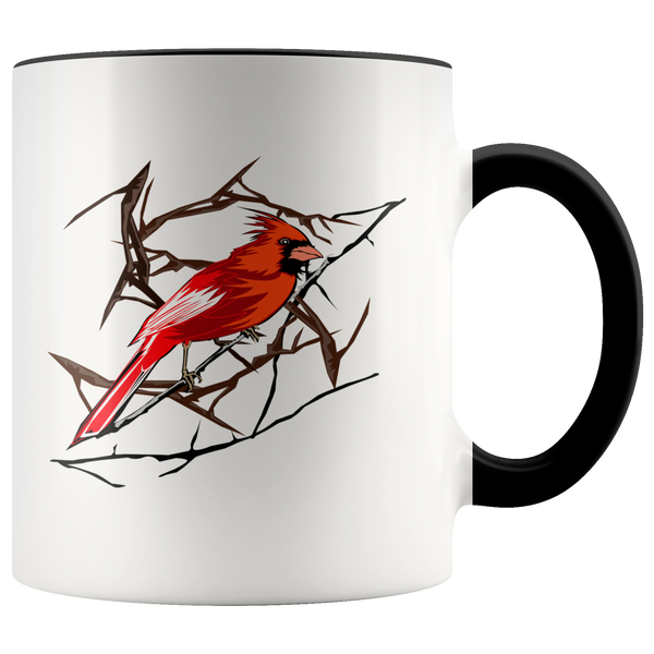 Northern Cardinal Bird Accent Mug