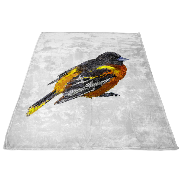 Baltimore Oriole Fleece Blanket
