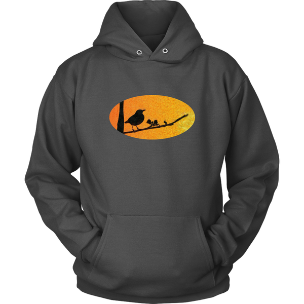 Black Bird Unisex Hoodie