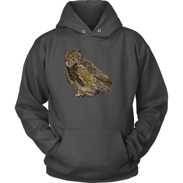 Great Horned Owl Unisex Hoodie