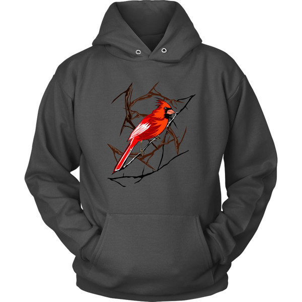 Northern Cardinal Bird Unisex Hoodie