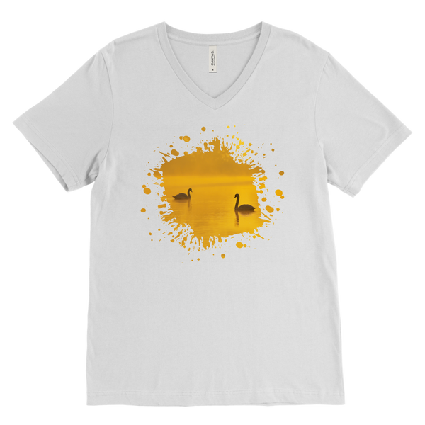 Swan Canvas Mens V-Neck