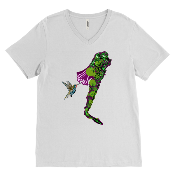Hummingbird Canvas Men's V-Neck