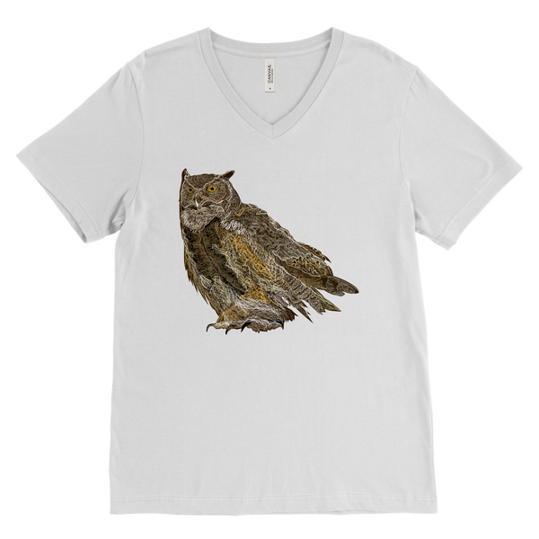 Great Horned Owl Men's V-Neck