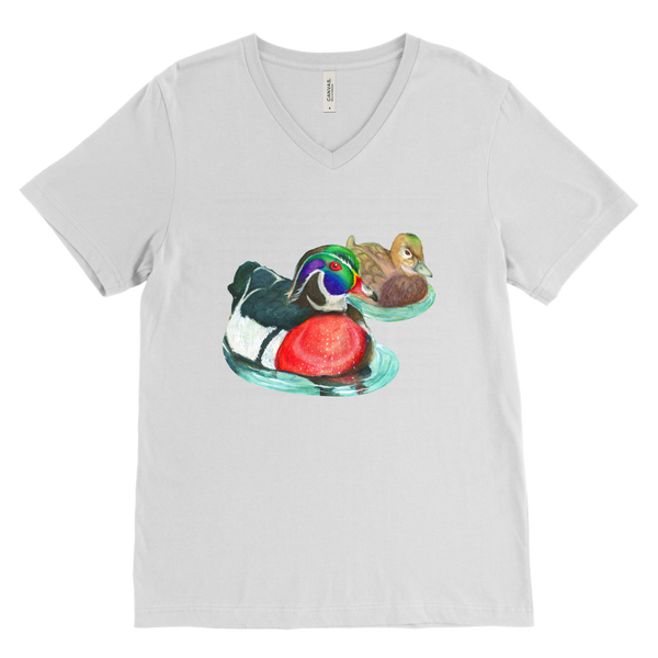 Wood Duck Canvas Mens V-Neck