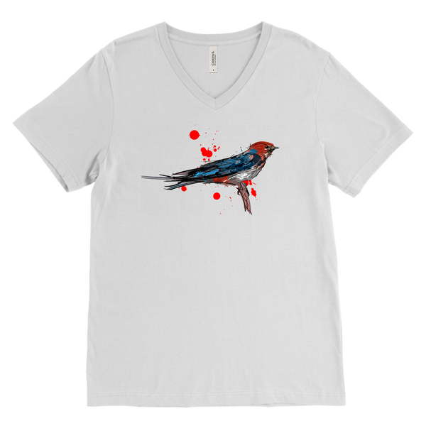 Lesser Striped Swallow Men's V-Neck