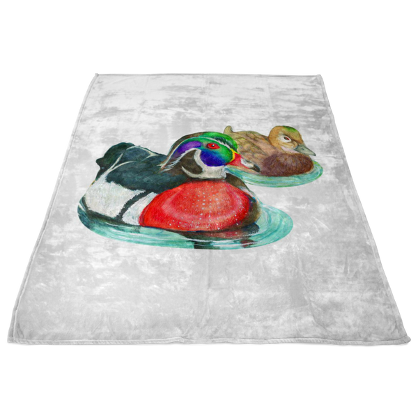 Wood Duck Fleece Blanket