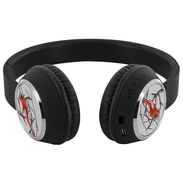 Northern Cardinal Bird Headphones Beebop