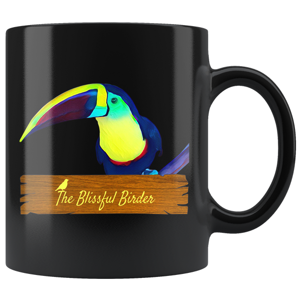 Toucan Black 11oz Mug