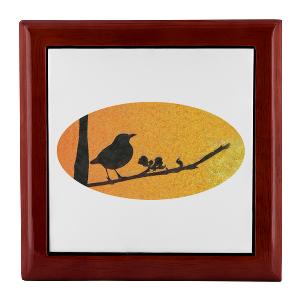 Black Bird Jewelry Box