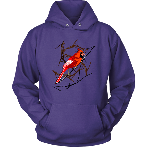 Northern Cardinal Bird Unisex Hoodie