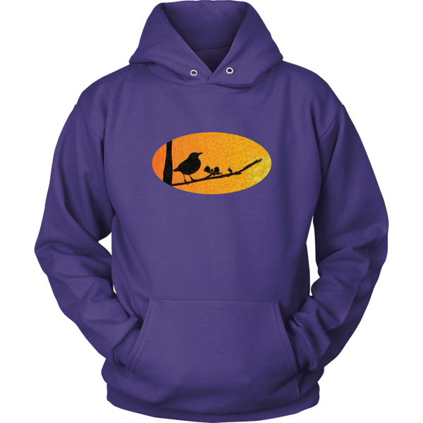 Black Bird Unisex Hoodie