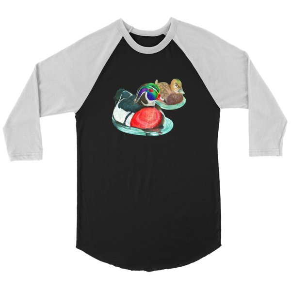 Wood Duck Canvas Unisex 3/4 Raglan